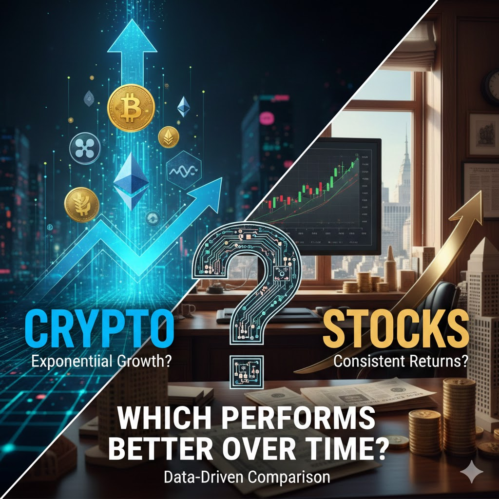 Crypto vs Stocks: Which Performs Better Over Time?