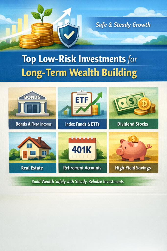 Top Low-Risk Investments for Long-Term Wealth Building