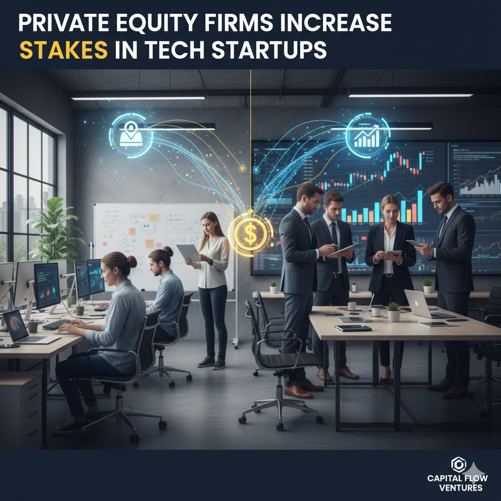 Private Equity Firms Increase Stakes in Tech Startups