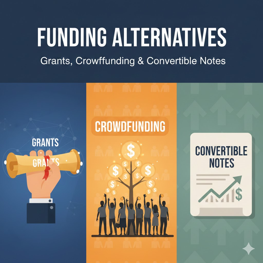 Funding Alternatives Grants Crowdfunding and Convertible Notes