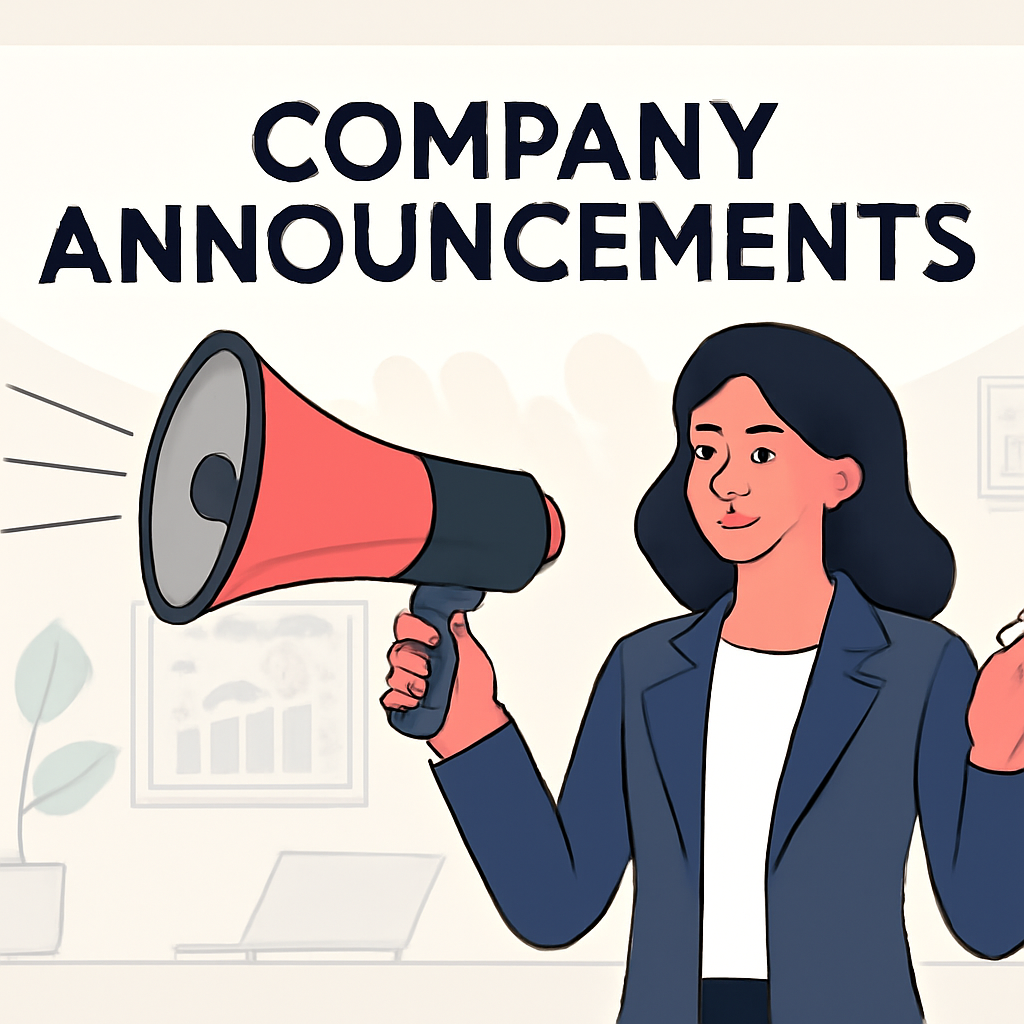We Turn Company Announcements into Growth Wins for Your Business Main image for company announcements