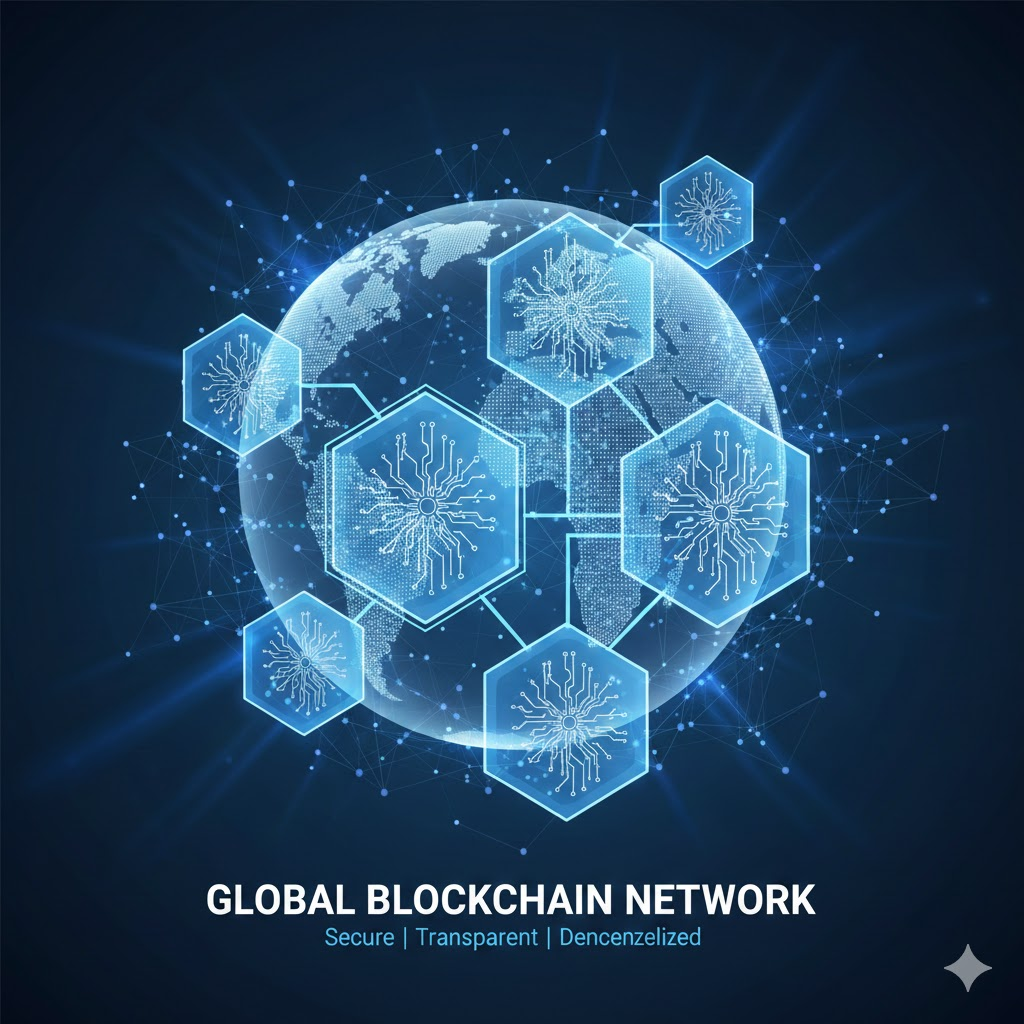 What Is Blockchain Technology? Why It Matters More Than Ever in 2026 Blockchain technology network showing secure digital data connections