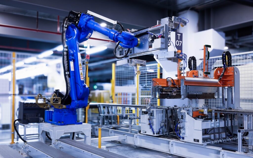 Rockwell Automation Unveils AI Factory System at Hannover Messe a machine that is working on some kind of thing