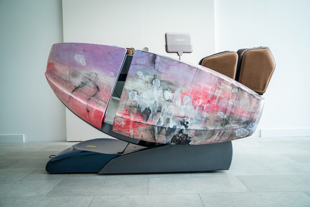 Luraco Technologies Wins White House Recognition Award A surfboard sitting on top of a stand in a room