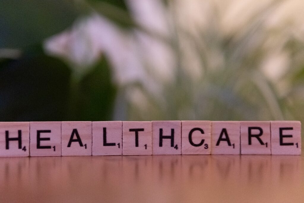AI Platform Flips Healthcare Hiring, Reaches $1.65B Valuation A wooden block that says healthcare on it