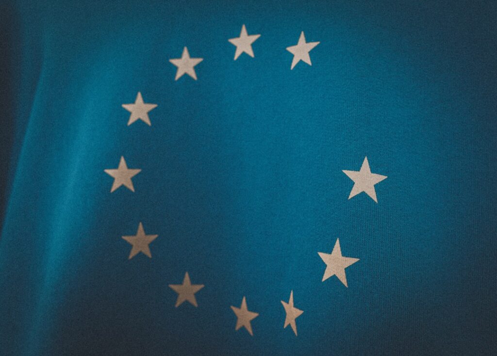 Europe's Digital Independence: Breaking Free from US Tech blue and white star print textile