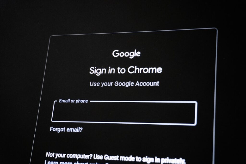 Google's AI Mode Enables Side-by-Side Web Browsing in Chrome Google chrome sign-in screen with email field.