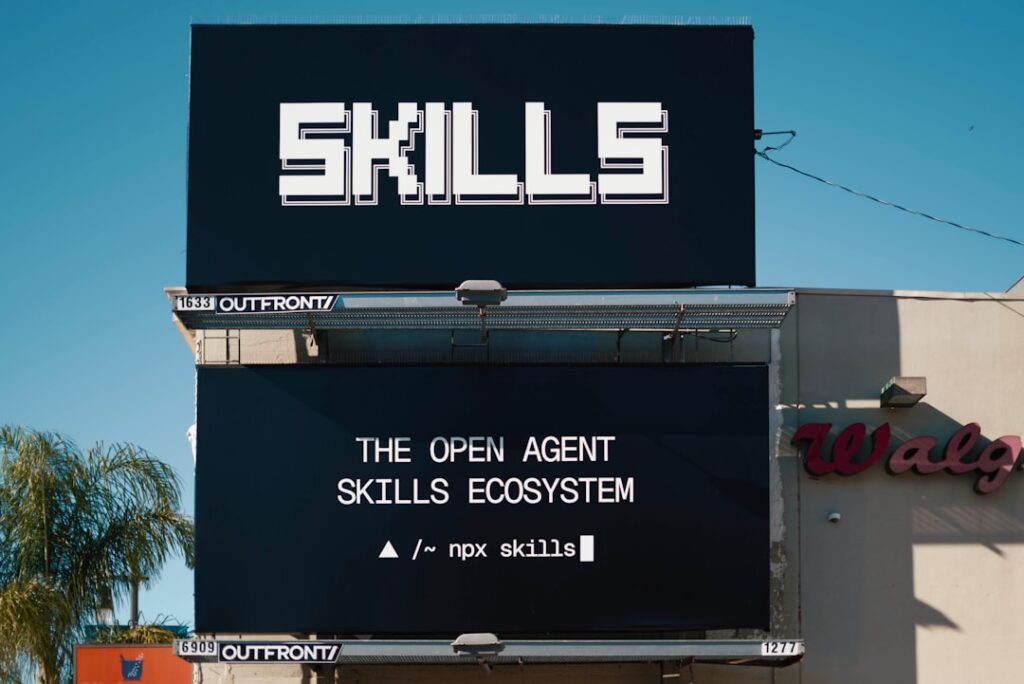 AI-Proof Your Career: Galloway's Essential Skills Guide Billboard advertising "skills the open agent skills ecosystem"