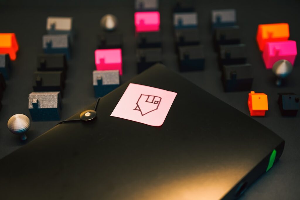 Building Trust Before Monetizing Audience Attention A black folder with a sticky note attached.