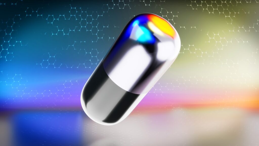 Doceree's Daily Command Creates $30B Pharma Software Category a close up of a pill shaped object on a table