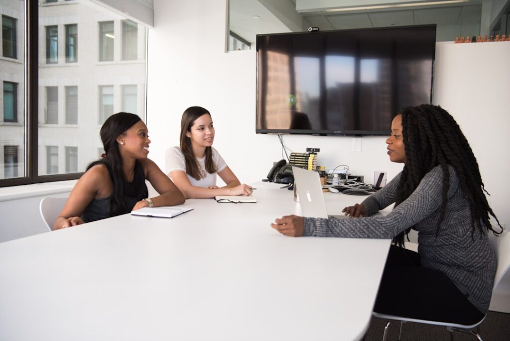 Google's New Interview Rule Could Reshape Tech Hiring three women sitting at the table