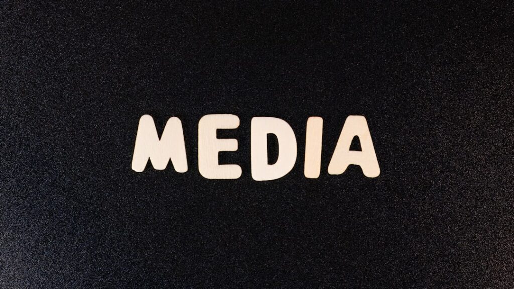 James Murdoch's $3.3B Bet on a New Media Empire the word media spelled with white letters on a black background
