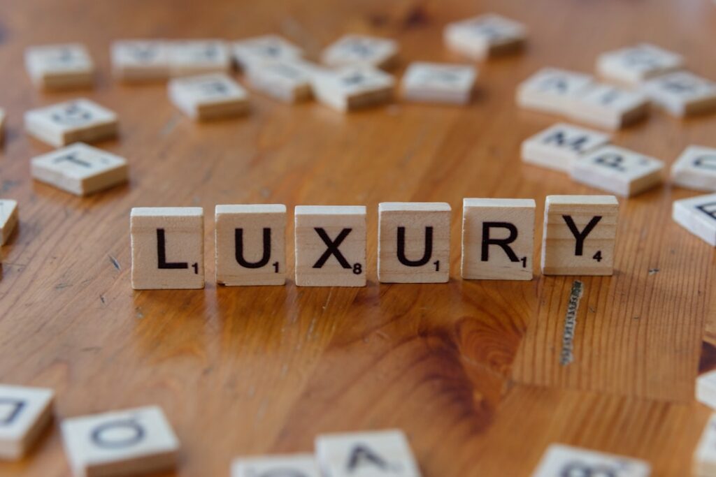 Luxury Assets as Collateral: The New Credit Frontier Scrabble tiles spelling the word luxury on a wooden table