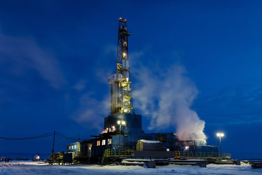 Shell Profits Surge on Oil Price Volatility From Iran Tensions black and brown building on snow