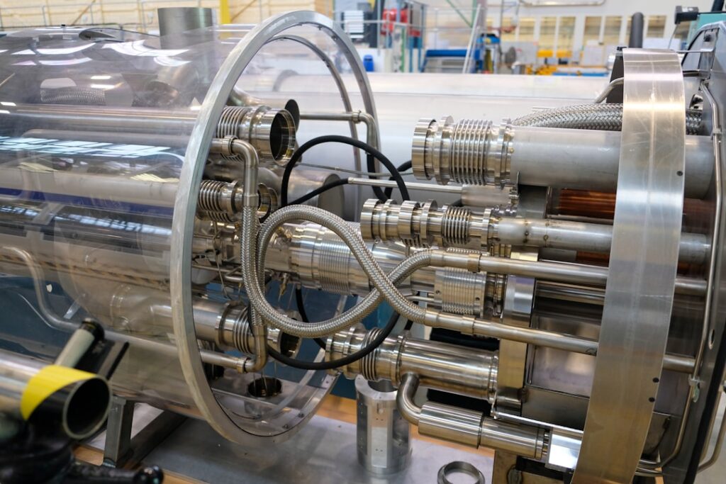 Small Modular Reactors Transform U.S. Nuclear Energy Landscape a machine that has a lot of pipes inside of it